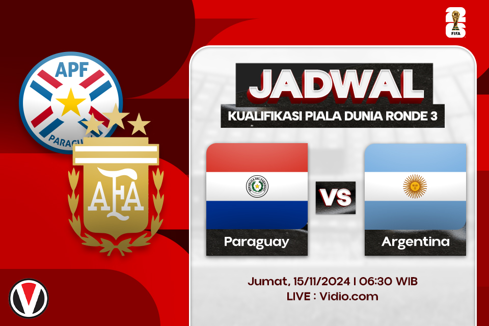 Paraguay vs Argentina: Prediksi, Jadwal, dan Link Live Streaming