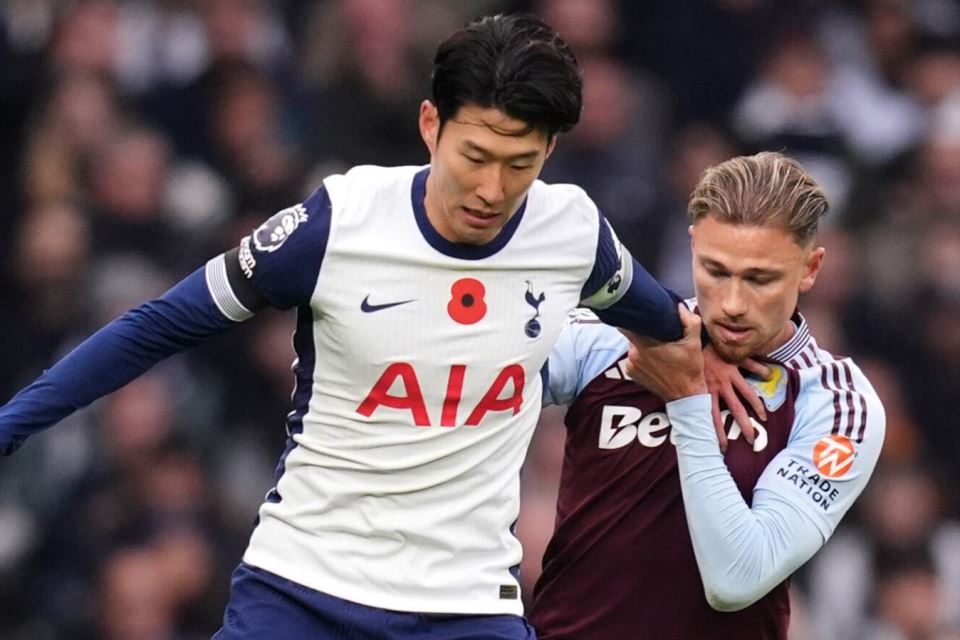 Son Heung min Spurs Villa