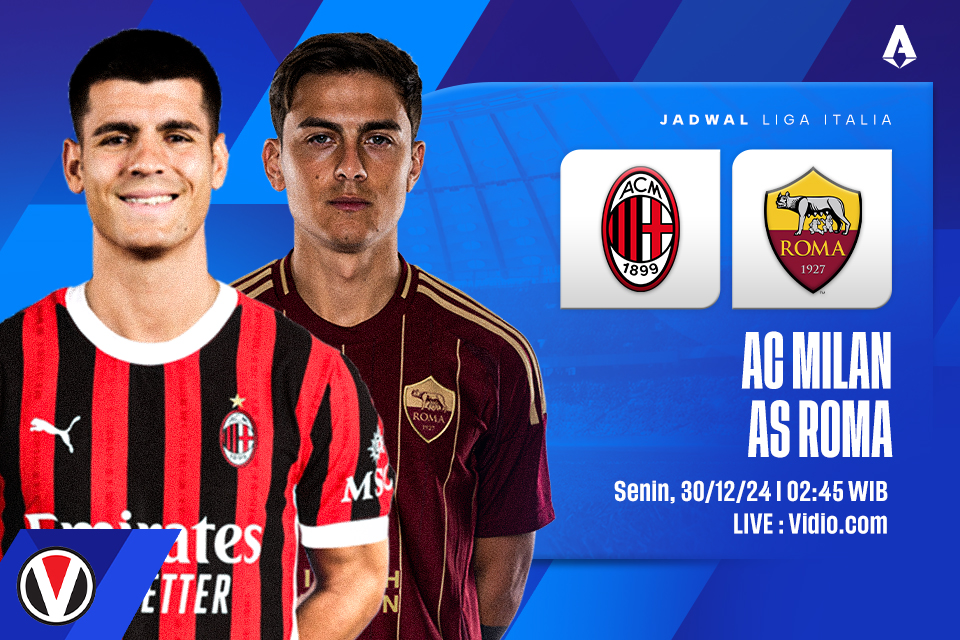 AC Milan vs AS Roma: Prediksi, Jadwal, dan Link Live Streaming