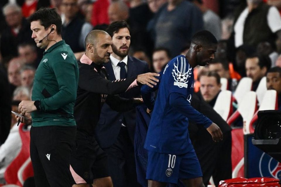 Ada di Sesi Latihan PSG, Dembele Siap Tampil Lawan Arsenal?