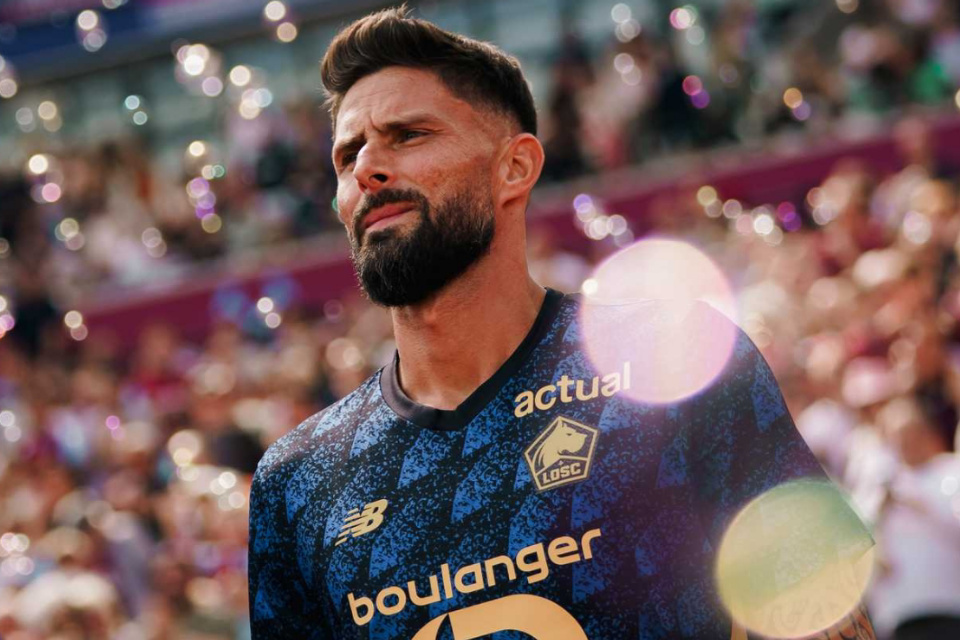 Penyerang Lille, Olivier Giroud.