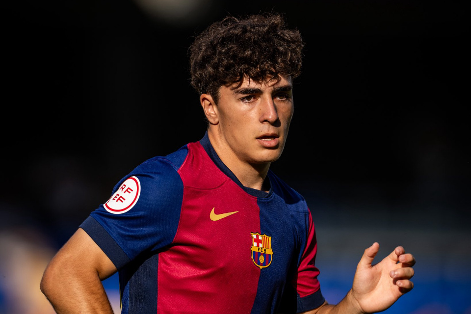 Pemain Barcelona Atletic, Jan Virgili.