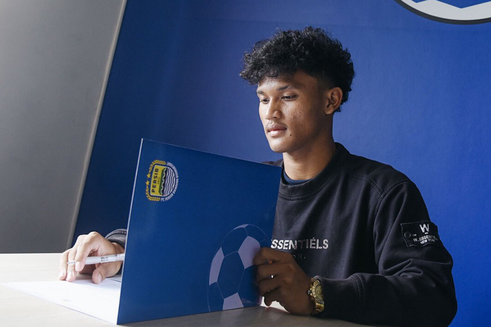 Pemain muda Persib, Zulkifli Lukmansyah.