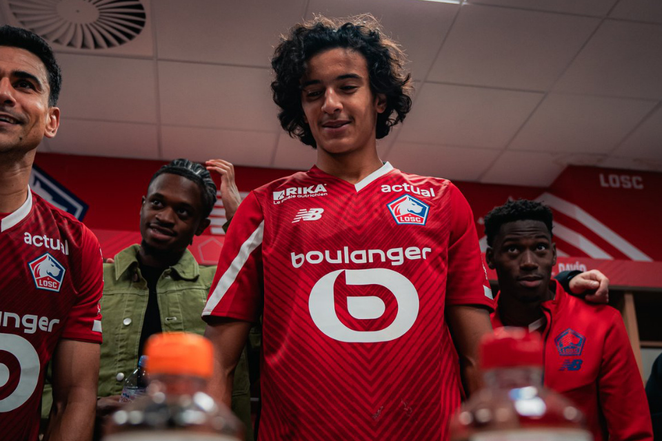 Pemain muda Lille, Ayyoub Bouaddi.