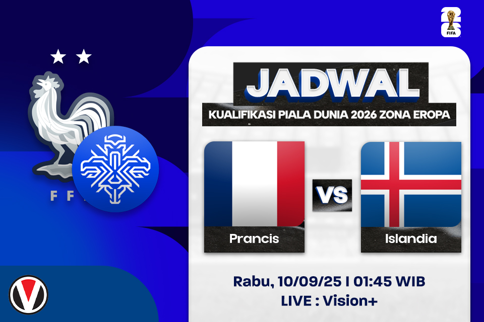 Prancis vs Islandia: Prediksi, Jadwal, dan Link Live Streaming