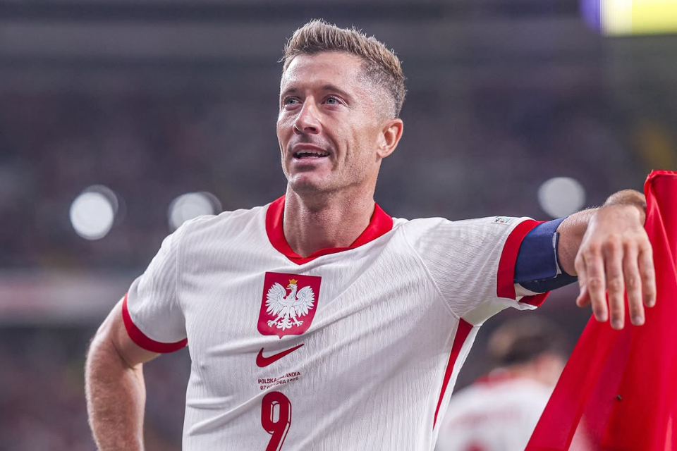 Striker Timnas Polandia, Robert Lewandowski.