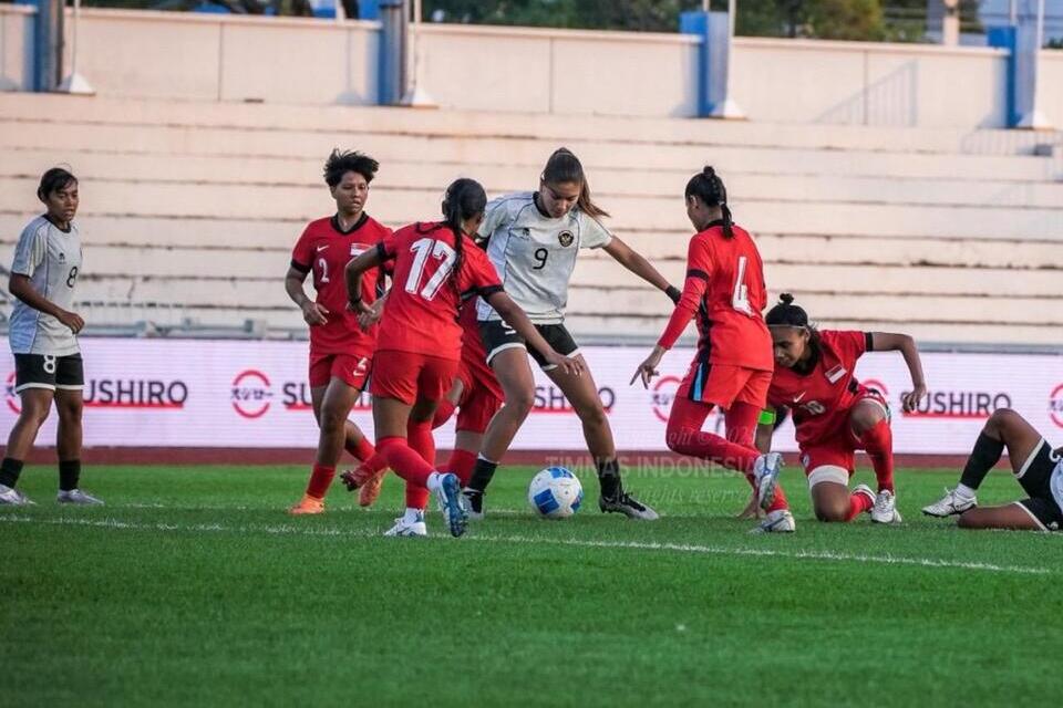 Timnas Wanita Indonesia vs Singapura