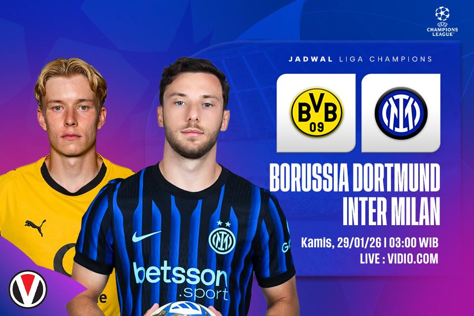 Dortmund vs Inter: Prediksi, Jadwal, dan Link Live Streaming