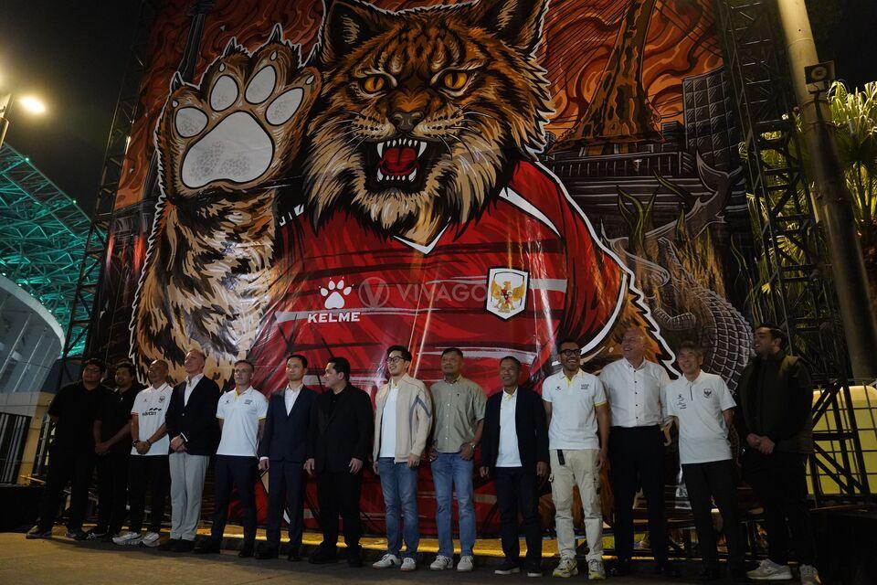 peluncuran jersei baru timnas indonesia