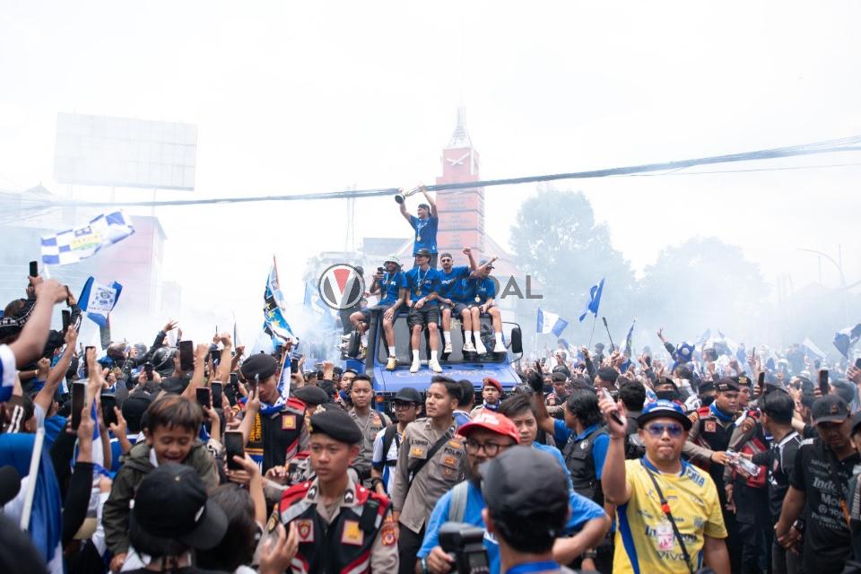 Perayaan Juara Persib di Bandung.