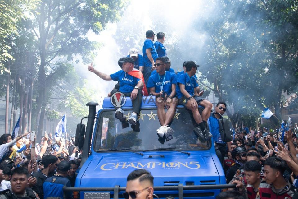 Perayaan Juara Persib di Bandung.