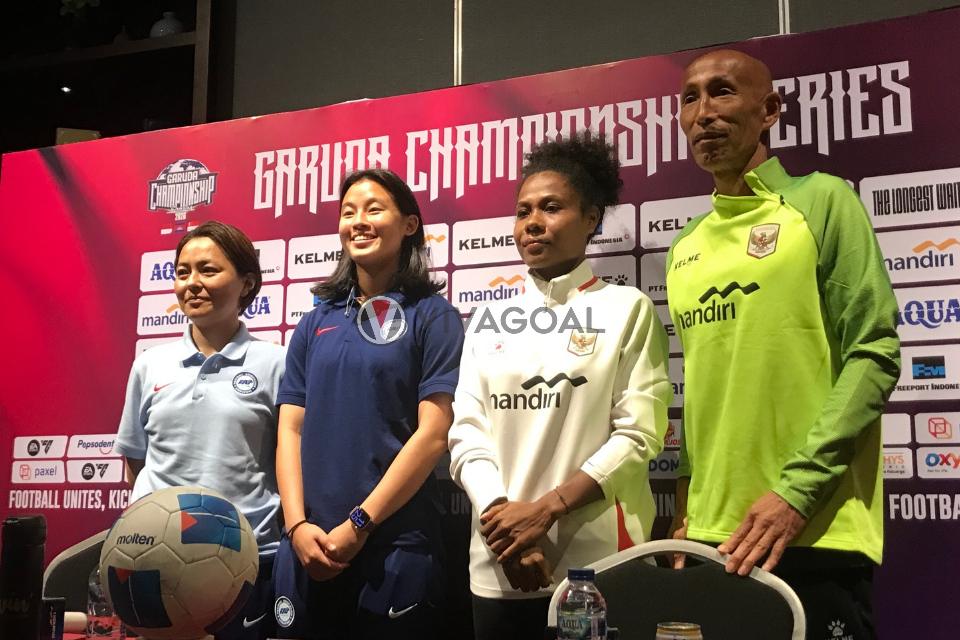 Sesi Jumpa Pers Singapura dan Indonesia yang Diwakili Mihoko Ishida, Danelle Tan, Remini Rumbewas, dan Satoru Mochizuki.