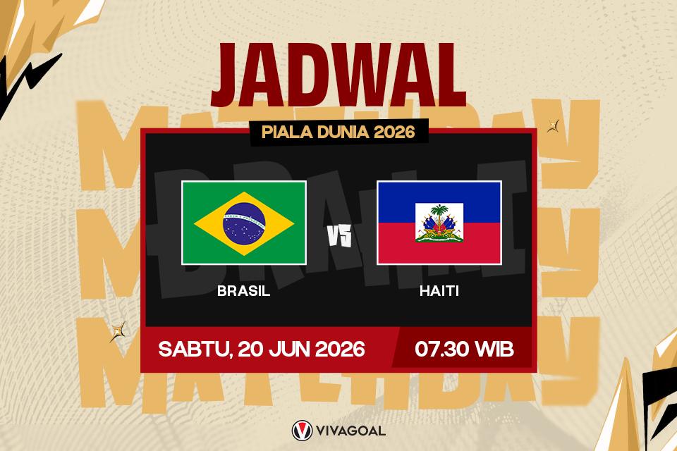 Jadwal Pertandingan Piala Dunia 2026 antara Brasil vs Haiti