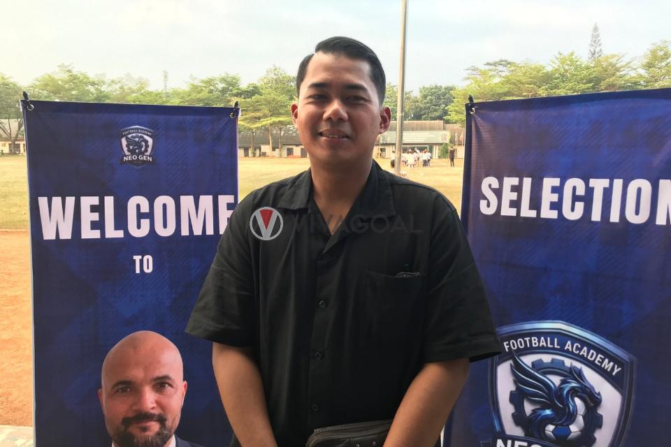Founder Neo Gen Football Academy yang Juga Mantan Pemain Persib, Rizky Bagja.