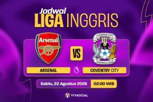 Arsenal vs Coventry City: Prediksi, Jadwal dan Link Live Streaming
