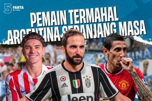 5 Fakta Pemain Termahal Argentina Sepanjang Masa