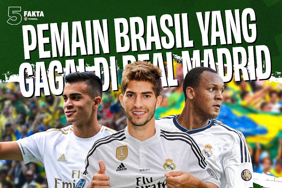 5 Fakta Pemain Brasil yang Gagal di Real Madrid
