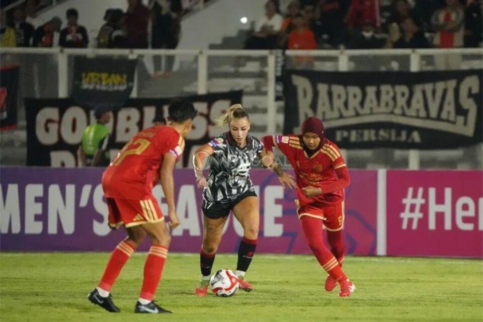 Momen sengitnya pertandingan Persija Putri vs FC Bekasi City Women